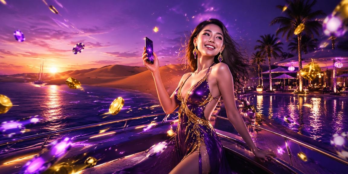 Casino di động neon ban đêm tại Mũi Né
